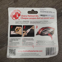 Helmet Medical Data Carrier - Information Storage, package *new
