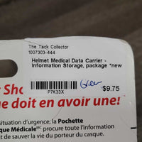 Helmet Medical Data Carrier - Information Storage, package *new
