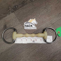 Eggbutt Rubber Mullen Mouth Bit *gc/fair, chews, stains, sharp edges, clean
