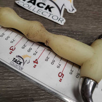 Eggbutt Rubber Mullen Mouth Bit *gc/fair, chews, stains, sharp edges, clean
