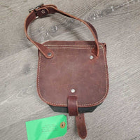 Leather Horseshoe? Thigh Saddle Bag *xc, scuffs, scratches, mnr dirt

