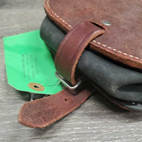 Leather Horseshoe? Thigh Saddle Bag *xc, scuffs, scratches, mnr dirt
