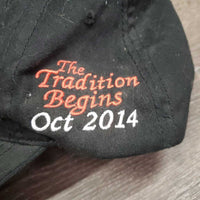 Ball Cap, "Royal West, Oct 2014" *gc, faded, lint, v.dusty, dirty inside brim
