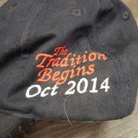Cotton Baseball Cap, "Royal West, Oct 2014" *gc, faded, lint, dirt
