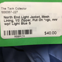 Light Jacket, Mesh Lining, 1/2 Zipper, Pull On *vgc, mnr wpf
