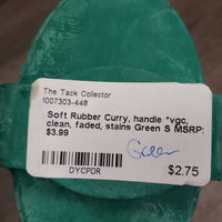 Soft Rubber Curry, handle *vgc, clean, faded, stains
