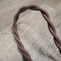 Stiff Narrow Nylon Rope Halter, knotted nose, tag *new, loose chin knot