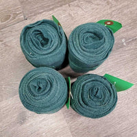 4 Stretchy Cotton Leg Wraps *gc, mnr faded, rubs, & hair, older
