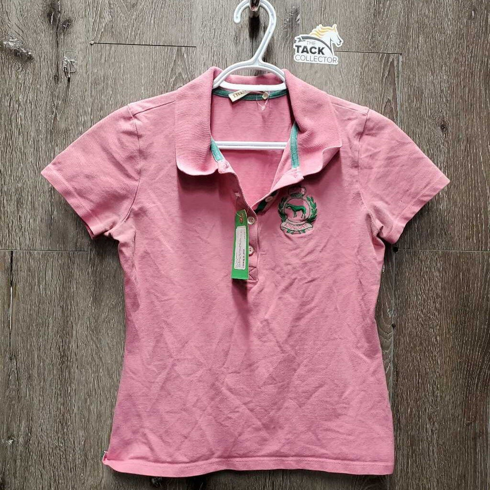 SS Polo Shirt, 1/4 button *gc, pit stains