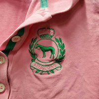 SS Polo Shirt, 1/4 button *gc, pit stains
