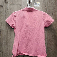 SS Polo Shirt, 1/4 button *gc, pit stains
