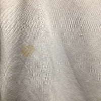 SS Show Shirt, 1/4 Button Up, snap collar *gc, older, snags, runs, peeled logos, pits