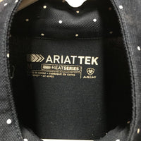 LS Sun Show Shirt, 1/4 Zip Up, Mesh Sleeves *vgc, mnr snags, rubs, runs & hair
