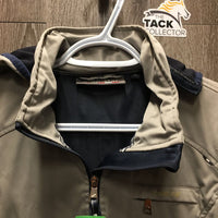 Light Jacket, Zip, Zip Off Hood *gc, rubs, snags, weak & frayed velcro, stains, peeled logo