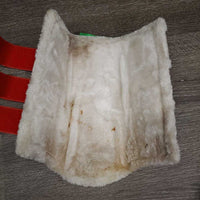 Pr Closed Boots, velcro, fleece lined *vgc, mnr stains, dirt & hair, stiff
