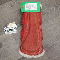 1 ONLY LEFTClosed Front Boot velcro, fleece lined *gc, mnr scrapes, rubs, thin edges, stains, dirt & clumps
