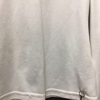 LS Show Shirt, Lace Shoulders, Back Zip *gc/fair, v.snagged, dingy, runs
