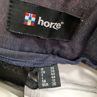High Waist Full Seat Breeches *gc/fair, missing button & logo, v.faded, stained, dingy, rubs, pills puckers
