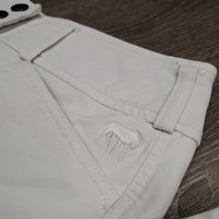 Euro Seat Breeches *gc, older, stains, seam puckers, dingy, puckers, hairy velcro
