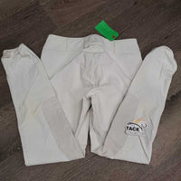 Euro Seat Breeches *gc, older, stains, seam puckers, dingy, puckers, hairy velcro
