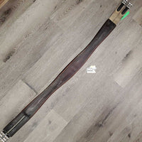 Thick Padded Leather Girth, els *gc, mnr rubs, dirt, scratches, stains & faded, older, mnr undone stitching

