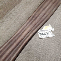 Thick Padded Leather Girth, els *gc, mnr rubs, dirt, scratches, stains & faded, older, mnr undone stitching
