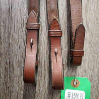 FS Rsd Bridle, Braided Reins *gc, stiff, scraped edges, dry, dirt, stains, tight keeper, folded/bent noseband
