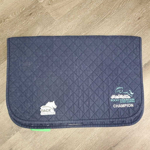 Quilt Baby Pad "RMSJ Champ" *gc, clean, mnr hair, stains, faded, rubs, pills