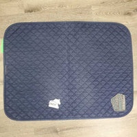 Quilt Baby Pad "RMSJ Champ" *gc, clean, mnr hair, stains, faded, rubs, pills
