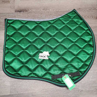 Quilt Jumper Saddle Pad, 2x piping *vgc, hair, mnr dirt, puckers, rubs
