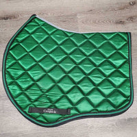 Quilt Jumper Saddle Pad, 2x piping *vgc, hair, mnr dirt, puckers, rubs
