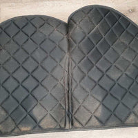Quilt Jumper Saddle Pad, 2x piping *vgc, hair, mnr dirt, puckers, rubs
