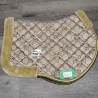 Posh Rolled Fleece Quilt Jumper Saddle Pad *vgc, hair, mnr dirt, stains?, rubs, threads, faded