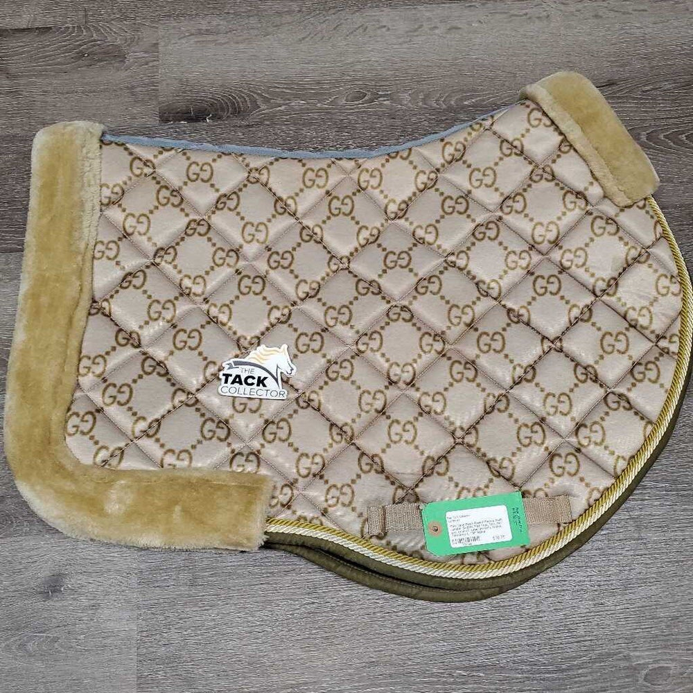 Posh Rolled Fleece Quilt Jumper Saddle Pad *vgc, hair, mnr dirt, stains?, rubs, threads, faded