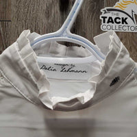 LS Show Shirt, Lace Sleeves, Shoulder Zipper *xc/like new