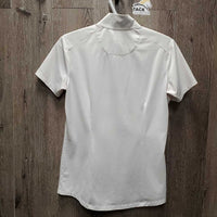 SS Show Shirt, 1/2 Snap Up, snap collar *gc, pit stains