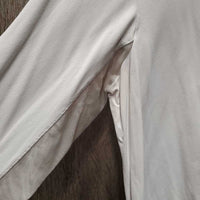 LS Sun Shirt, 1/3 Zip Up, mesh sleeves *gc/fair, rubs, pills, dingy mesh
