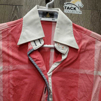 LS Show Shirt *vgc/xc, crinkles, seam puckers, mnr button hole threads