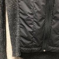 Quilt & Wool? Cable Sweater, Zipper *xc
