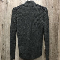 Quilt & Wool? Cable Sweater, Zipper *xc
