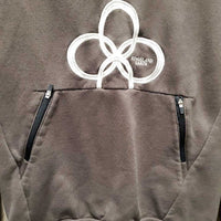 Hvy Sweatshirt Hoodie *gc, shrunk?, puckered embroidery
