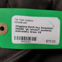 Hvy Sweatshirt Hoodie *gc, shrunk?, puckered embroidery