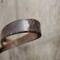 Leather Headstall *fair, mismatched, bad buckle, missing & tight keepers, dry, mnr dirt

