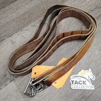 Pr Perforated v.soft Leather Half Chaps, Back Zips *vgc, clean, mnr rubs
