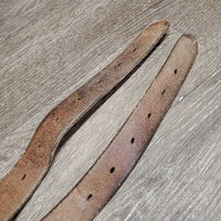 Pr Perforated v.soft Leather Half Chaps, Back Zips *vgc, clean, mnr rubs
