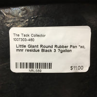 Round Rubber Pan *xc, mnr residue