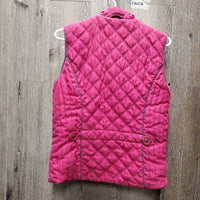 Quilt Vest, Zipper *vgc, mnr hair, snags & puckers