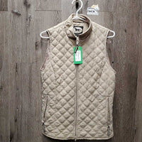 Quilt Vest, Zipper *gc, puckers