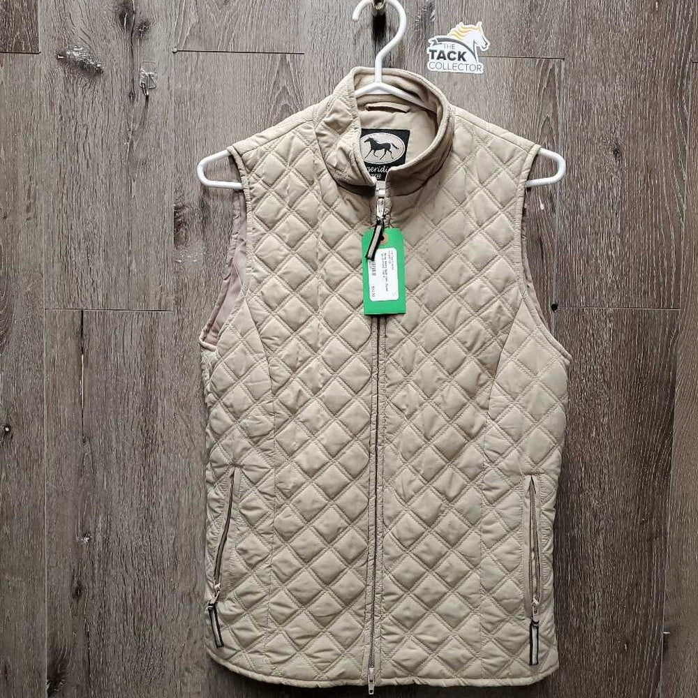 Quilt Vest, Zipper *gc, puckers