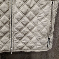 Quilt Vest, Zipper *gc, puckers